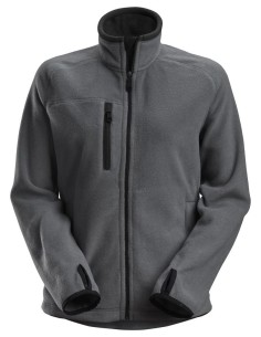8027 Chaqueta forro polar de mujer AllroundWork Polartec gris acero/ negro