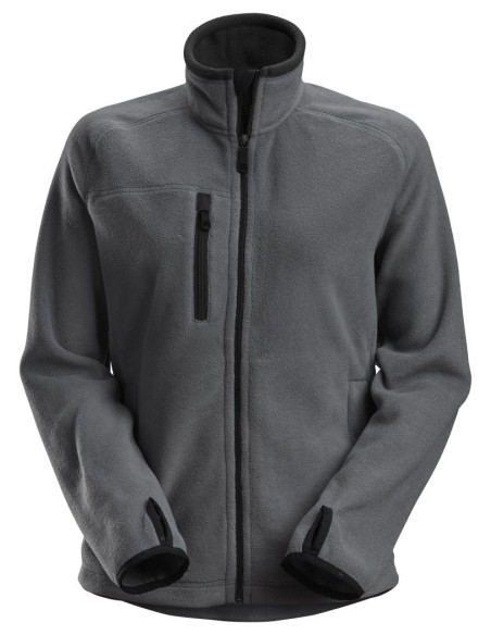 8027 Chaqueta forro polar de mujer AllroundWork Polartec gris acero/ negro