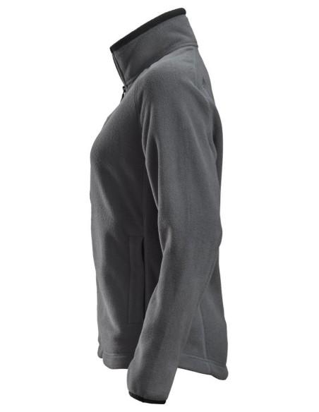 8027 Chaqueta forro polar de mujer AllroundWork Polartec gris acero/ negro
