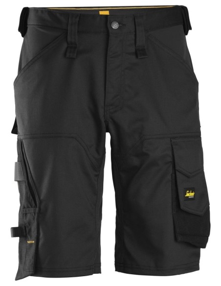 6153 Pantalones cortos de trabajo elasticos de ajuste holgado AllroundWork negro