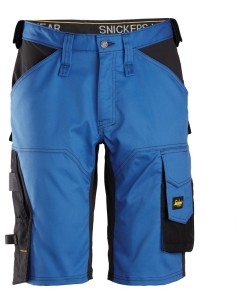 6153 Pantalones cortos de trabajo elasticos de ajuste holgado AllroundWork azul/ negro