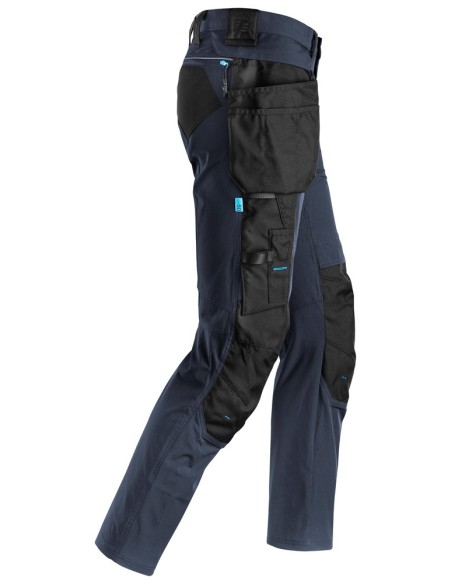 6208 Pantalones largos de trabajo bolsillos flotantes desmontables LiteWork Azul Marino/Negro