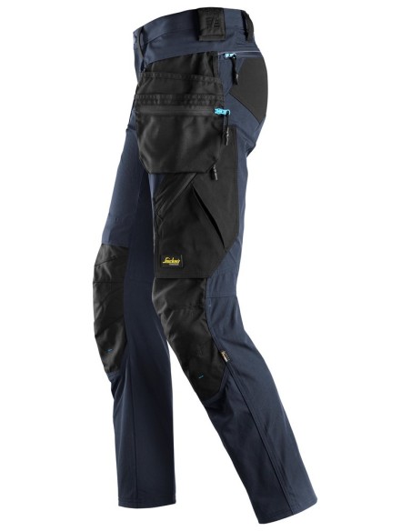 6208 Pantalones largos de trabajo bolsillos flotantes desmontables LiteWork Azul Marino/Negro