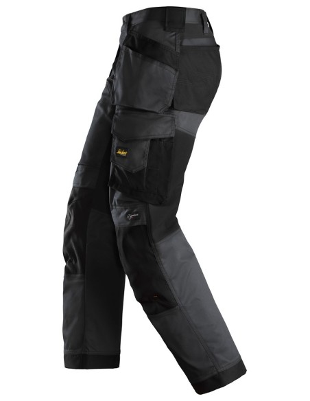 6251 Pantalones largos de trabajo elasticos ajuste holgado AllroundWork Loose Fit con bolsillos flotantes color negro