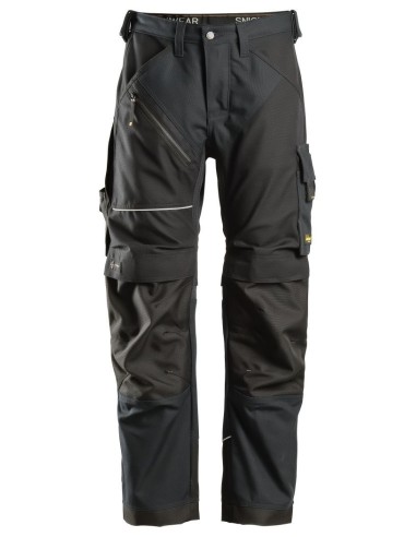 6314 Pantalones largos de trabajo Canvas+ RuffWork Negro