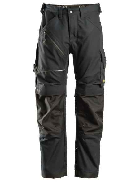 6314 Pantalones largos de trabajo Canvas+ RuffWork Negro