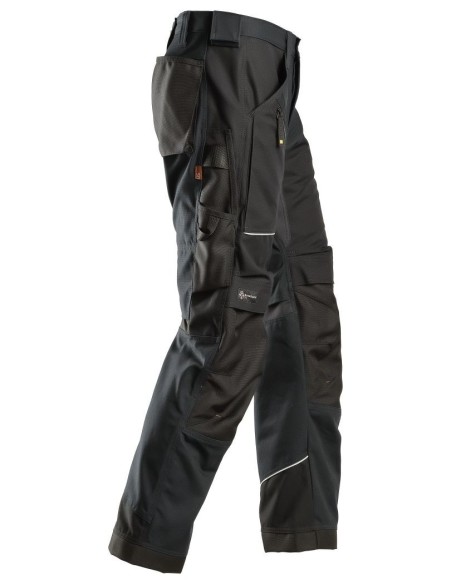6314 Pantalones largos de trabajo Canvas+ RuffWork Negro