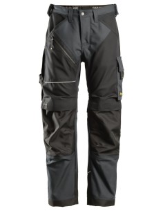 6314 Pantalones largos de trabajo Canvas+ RuffWork Gris Acero/Negro