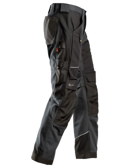 6314 Pantalones largos de trabajo Canvas+ RuffWork Gris Acero/Negro