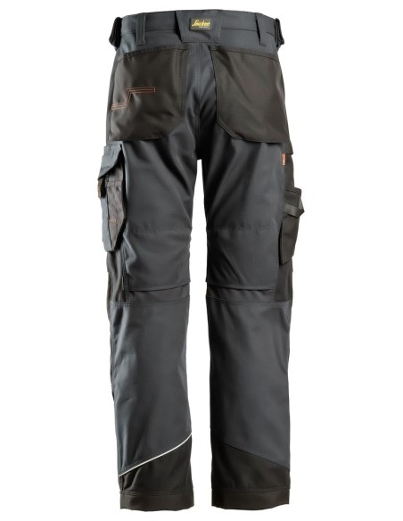 6314 Pantalones largos de trabajo Canvas+ RuffWork Gris Acero/Negro