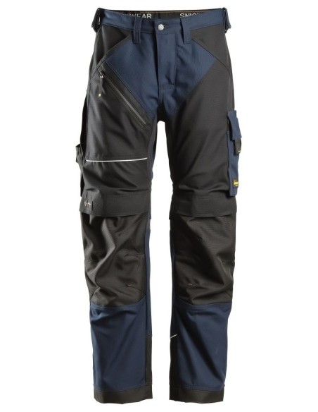 6314 Pantalones largos de trabajo Canvas+ RuffWork Azul Marino/Negro