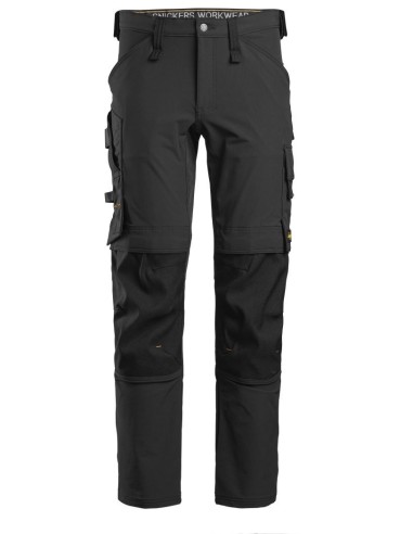 6371 Pantalones largos de trabajo elasticos AllroundWork color negro
