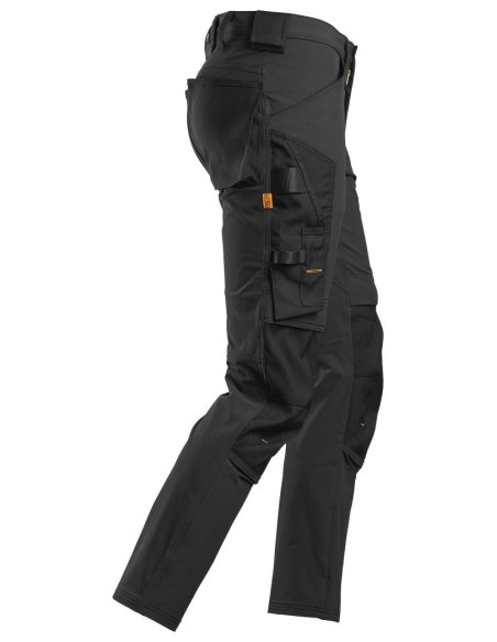 6371 Pantalones largos de trabajo elasticos AllroundWork color negro