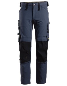6371 Pantalones largos de trabajo elasticos AllroundWork color azul marino/ negro