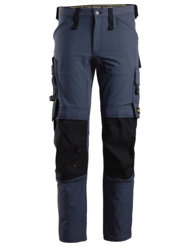 6371 Pantalones largos de trabajo elasticos AllroundWork color azul marino/ negro