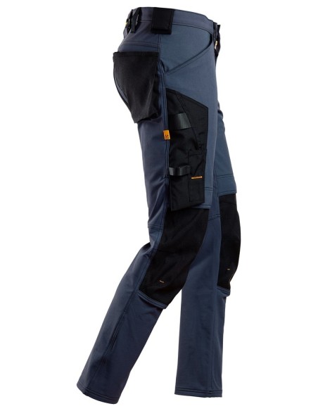 6371 Pantalones largos de trabajo elasticos AllroundWork color azul marino/ negro