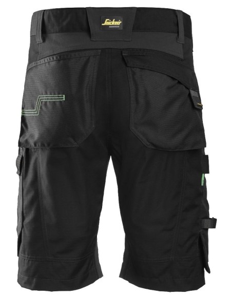 6914 Pantalones cortos de trabajo FlexiWork+ negro