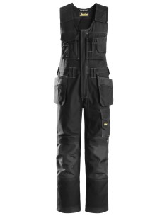 0214 Peto con bolsillos flotantes Canvas+ Negro