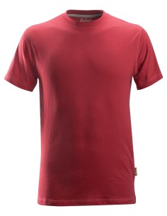2502 Camiseta de manga corta clasica rojo intenso