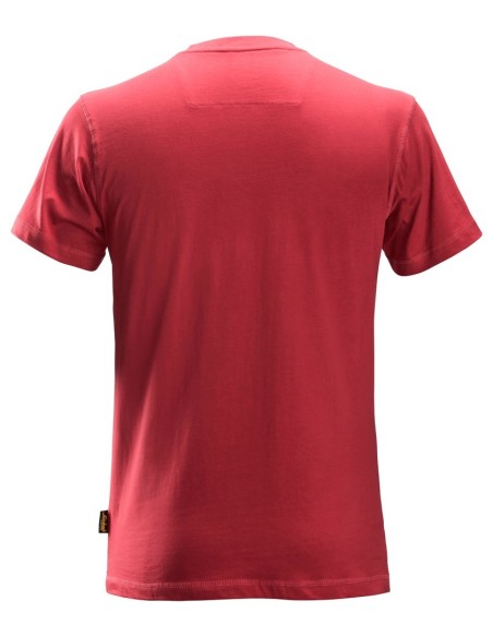 2502 Camiseta de manga corta clasica rojo intenso
