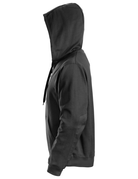 2801 Sudadera clasica con capucha y cremallera completa negra