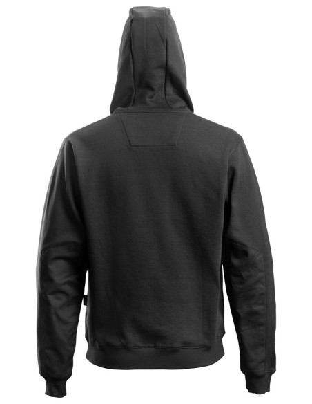 2801 Sudadera clasica con capucha y cremallera completa negra