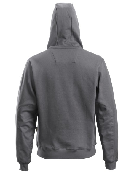 2801 Sudadera clasica con capucha y cremallera completa gris acero