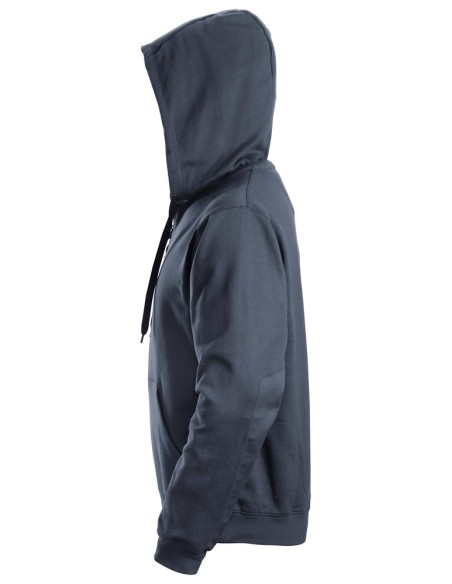 2801 Sudadera clasica con capucha y cremallera completa azul marino