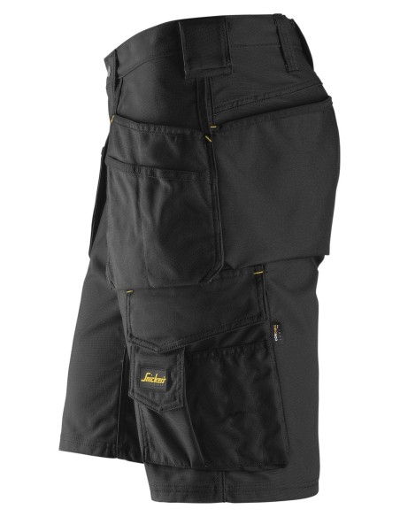 3014 Pantalones cortos de trabajo Canvas+ negro
