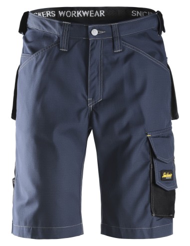 3123 Pantalones cortos de trabajo Rip-Stop azul marino/ negro