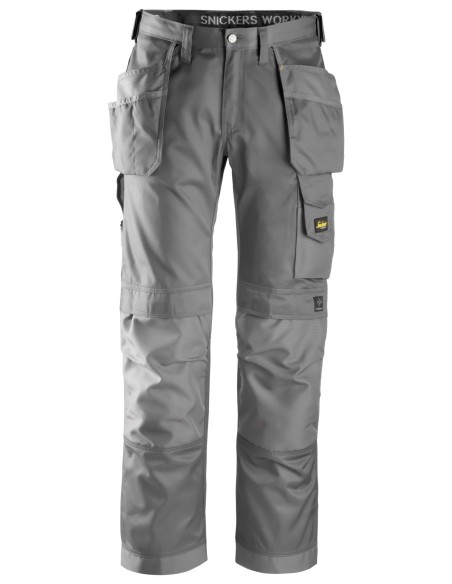 3212 Pantalones largos de trabajo DuraTwill bolsillos flotantes Gris