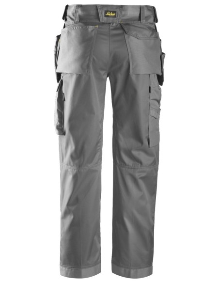 3212 Pantalones largos de trabajo DuraTwill bolsillos flotantes Gris