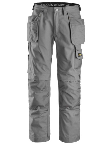 3214 Pantalones largos de trabajo Canvas+ bolsillos flotantes Gris