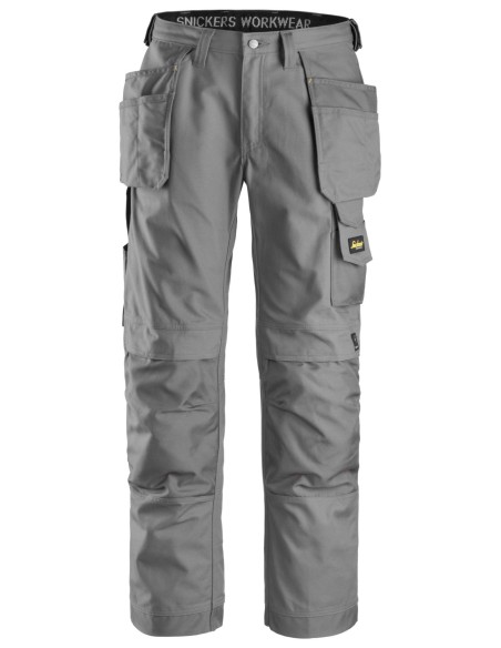 3214 Pantalones largos de trabajo Canvas+ bolsillos flotantes Gris