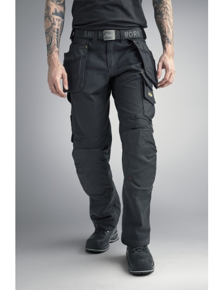 3214 Pantalones largos de trabajo Canvas+ bolsillos flotantes Gris