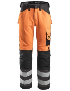3333 Pantalon Alta Visibilidad Clase 2 naranja / gris antracita