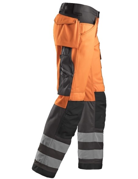 3333 Pantalon Alta Visibilidad Clase 2 naranja / gris antracita