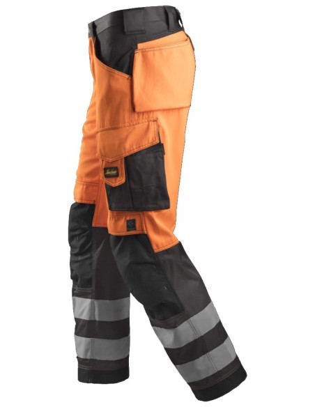 3333 Pantalon Alta Visibilidad Clase 2 naranja / gris antracita