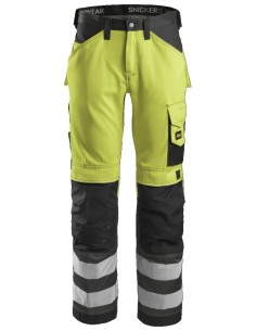 3333 Pantalon Alta Visibilidad Clase 2 Amarillo / Gris antracita