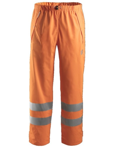 8243 Pantalon Impermeable PU Alta Visibilidad Clase 2 Naranja