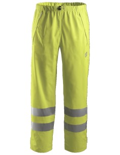 8243 Pantalon Impermeable PU Alta Visibilidad Clase 2 Amarillo