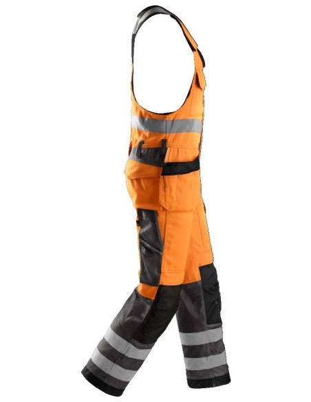 0213 Peto bolsillos flotantes Alta Visibilidad Clase 2 Naranja / Gris antracita