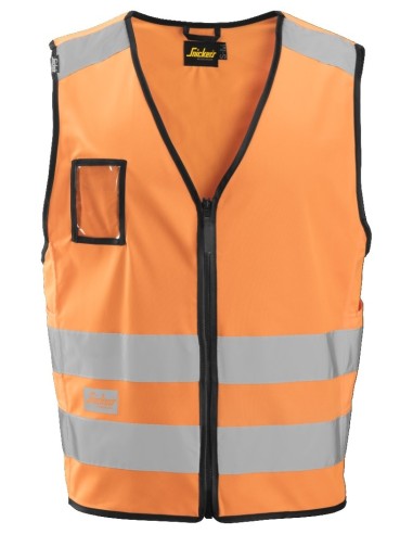 9153 Chaleco de alta Visibilidad clase 2 naranja