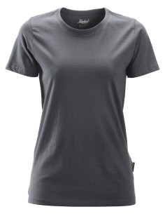 2516 Camiseta de manga corta para mujer gris acero