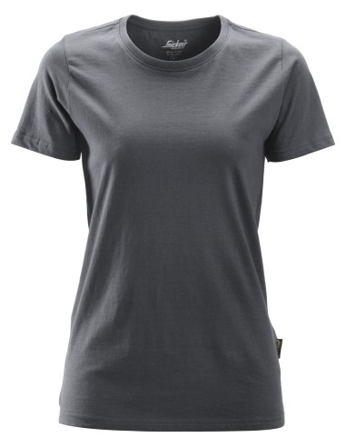 2516 Camiseta de manga corta para mujer gris acero