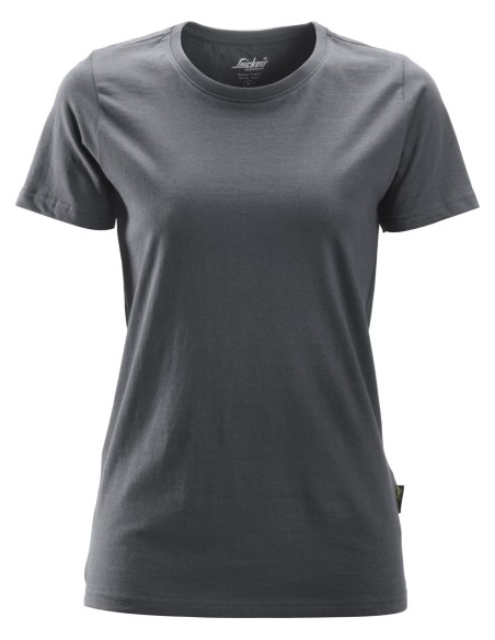 2516 Camiseta de manga corta para mujer gris acero