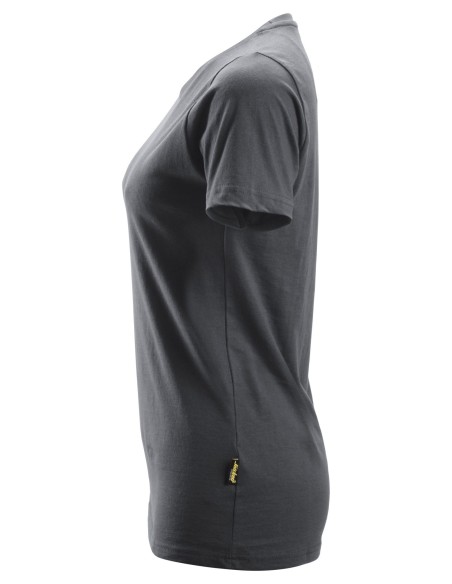 2516 Camiseta de manga corta para mujer gris acero