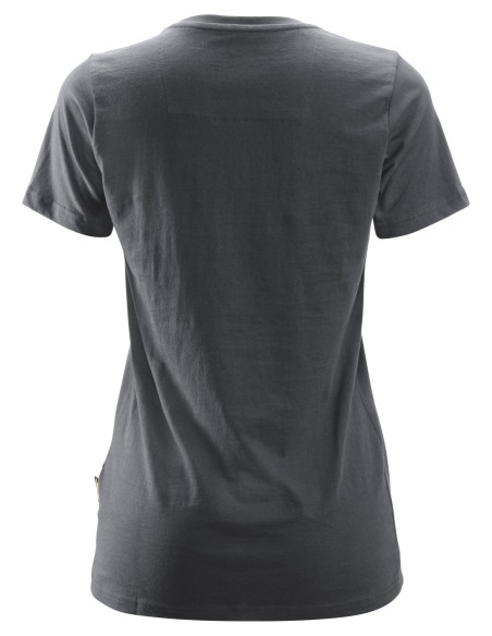 2516 Camiseta de manga corta para mujer gris acero