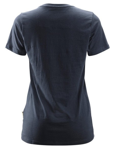 2516 Camiseta de manga corta para mujer azul marino