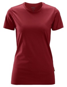 2516 Camiseta de manga corta para mujer rojo